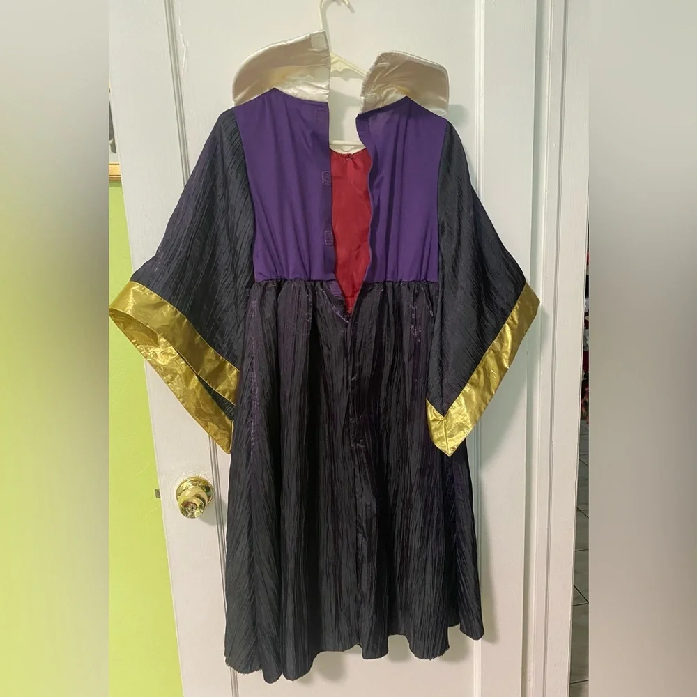 Disney Store Evil Queen Costume Gown Snow White Villain Size Kids 9/10